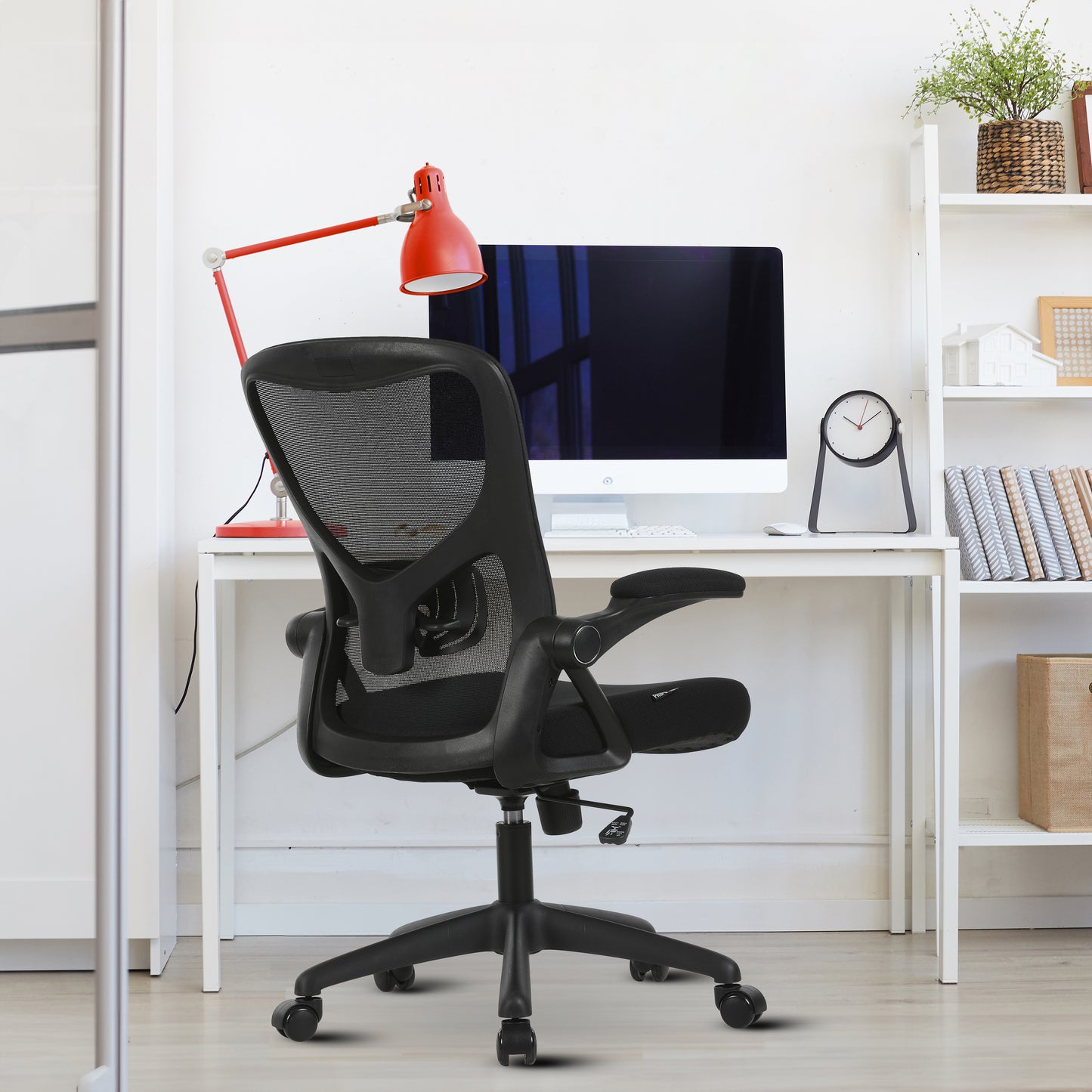 AYLA Office Chair, Ergonomic Desk Chair with Adjustable Lumbar Support and Flip-Up Arms, Breathable Mesh Computer Task Chair for Home Office and Gaming, BIFMA Certified for Quality