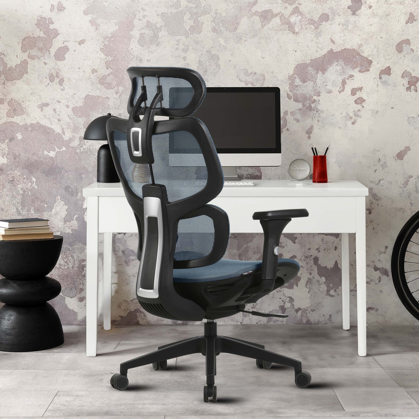 SILAS Ergonomic Office Chair with Headrest, Desk Chair, Lumbar Support, 3D Adjustable Arms, Breathable Mesh Computer Chair for home office and Gaming, BIFMA Quality Certified