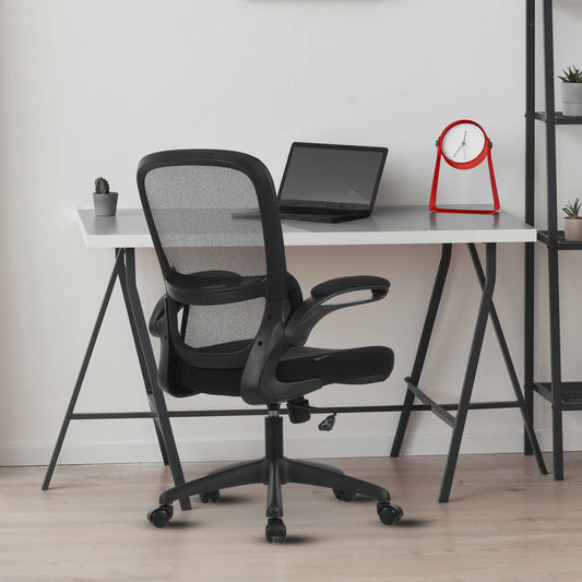 Acacia Office Chair, Ergonomic Desk Chair with Lumbar Support Arch and Flip-Up Armrs, Breathable Mesh Computer Task Chair for Home Office and Gaming, BIFMA Quality Certified