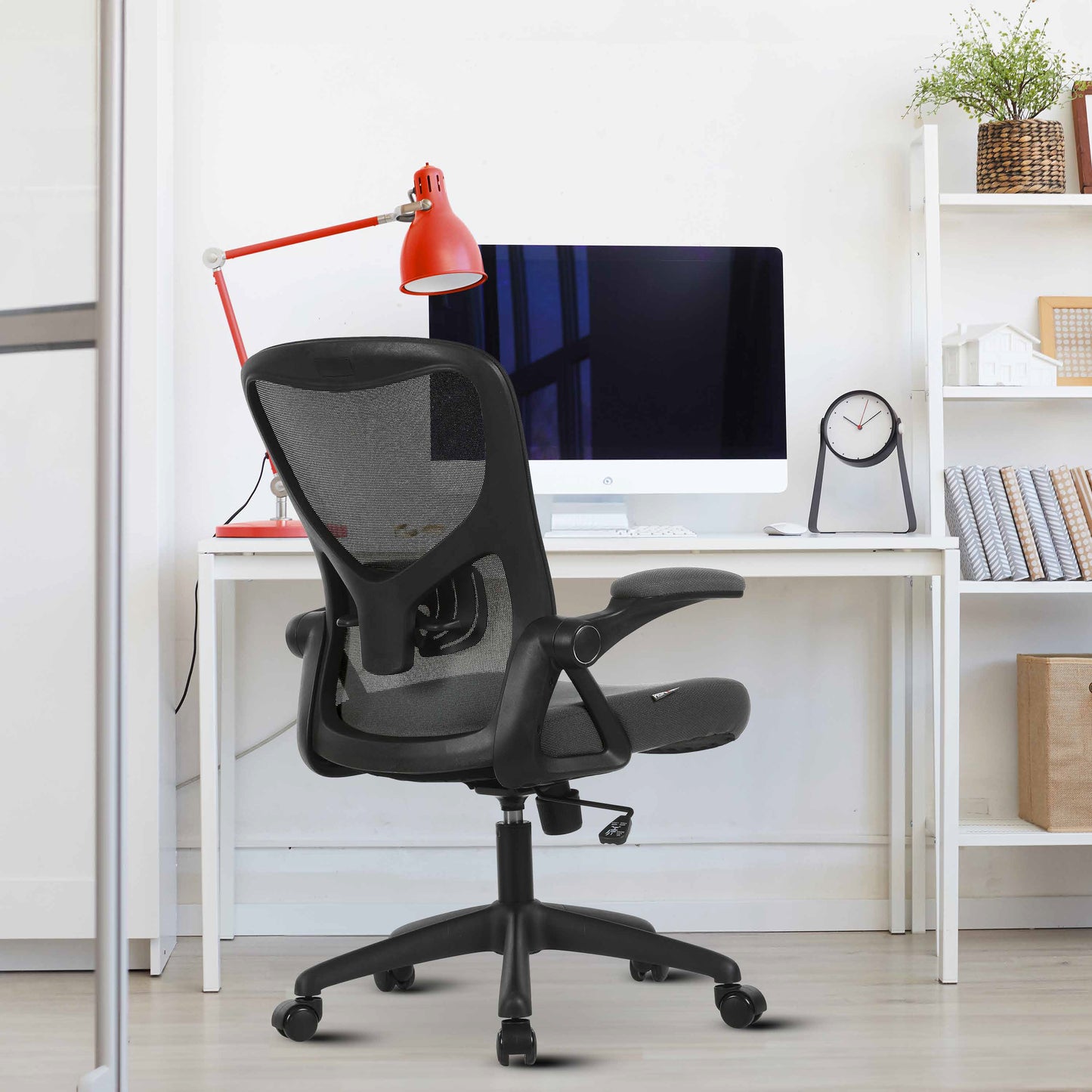 AYLA Office Chair, Ergonomic Desk Chair with Adjustable Lumbar Support and Flip-Up Arms, Breathable Mesh Computer Task Chair for Home Office and Gaming, BIFMA Certified for Quality